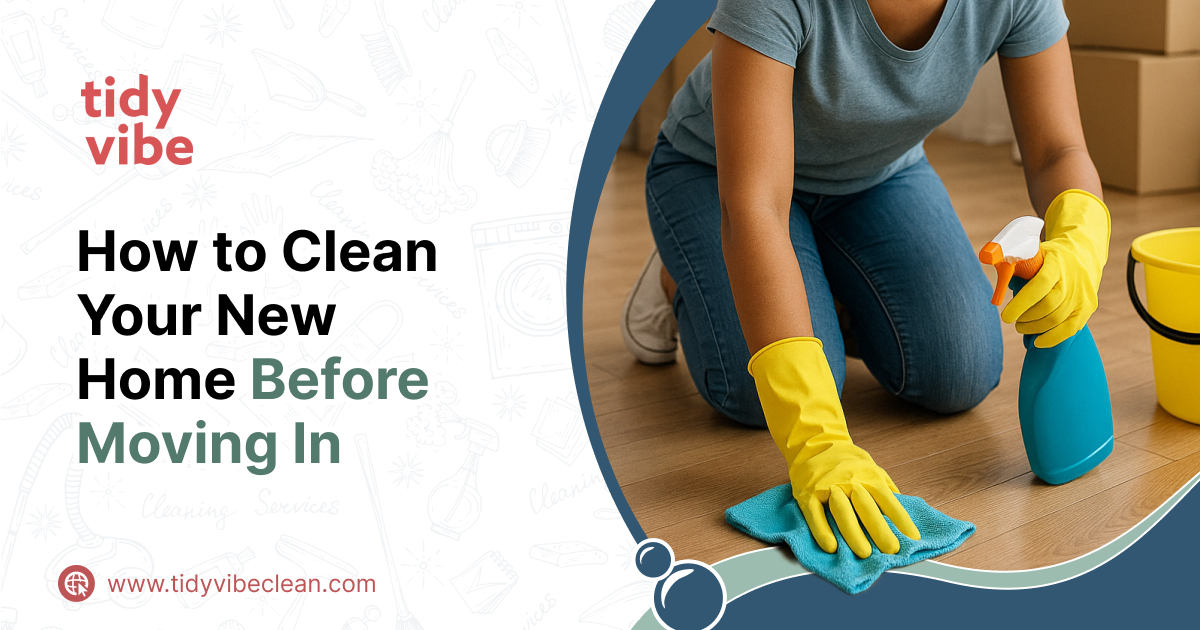 How to clean a new home